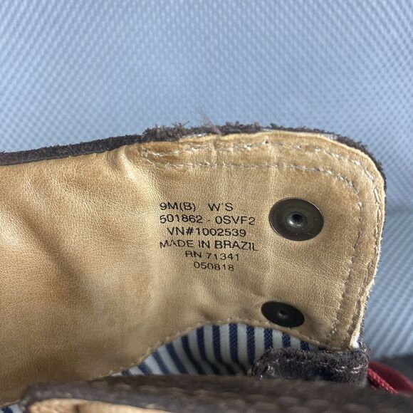 L.L Bean Deerfield Alpine Boots Womens Size 9M Brown Lace Up Made in Brazil - Picture 13 of 14